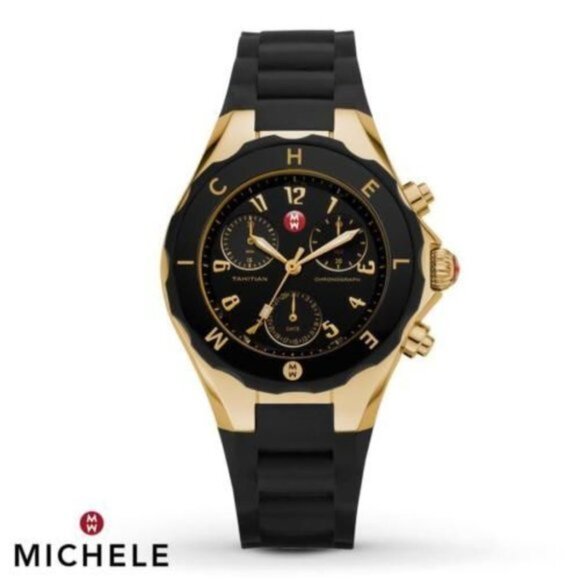 Michele Tahitian Chronograph MWW12D000012 35mm Womens Watch - Picture 1 of 13